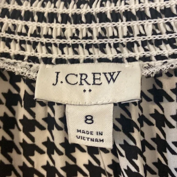 J.CREW LONG SLEEVE WOMENS DRESS SIZE 8 BRAND NEW BLACK AND WHITE COMBINATION - Picture 2 of 12